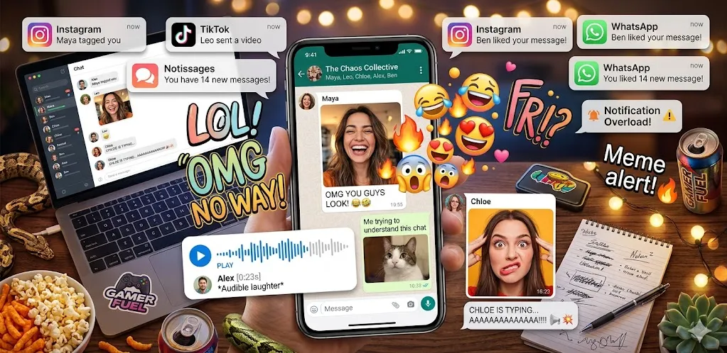 Funny group chat chaos