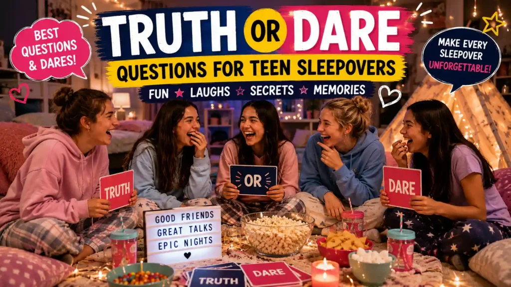 Truth or Dare Questions for a Teen Sleepover